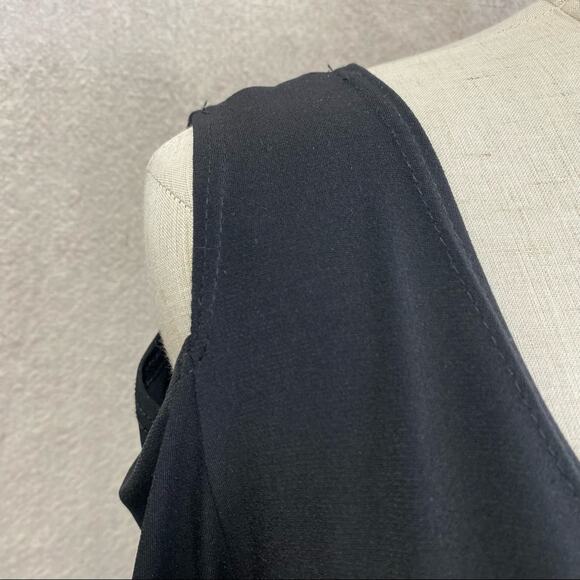 CLARA SUNWOO black Signature Cold Shoulder Tunic size Medium made in USA - Picture 4 of 12